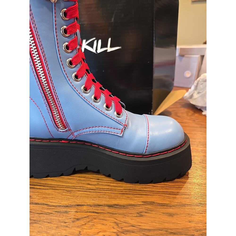 Dolls kill Chucky Platform Boots BRAND NEW 8m - Picture 9 of 16